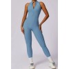 Гладкий комбінізон Leggings Body Crop T-shirt model 52 (Bony blue) Гладкий комбінізон Leggings Body Crop T-shirt model 52 (Bony blue)